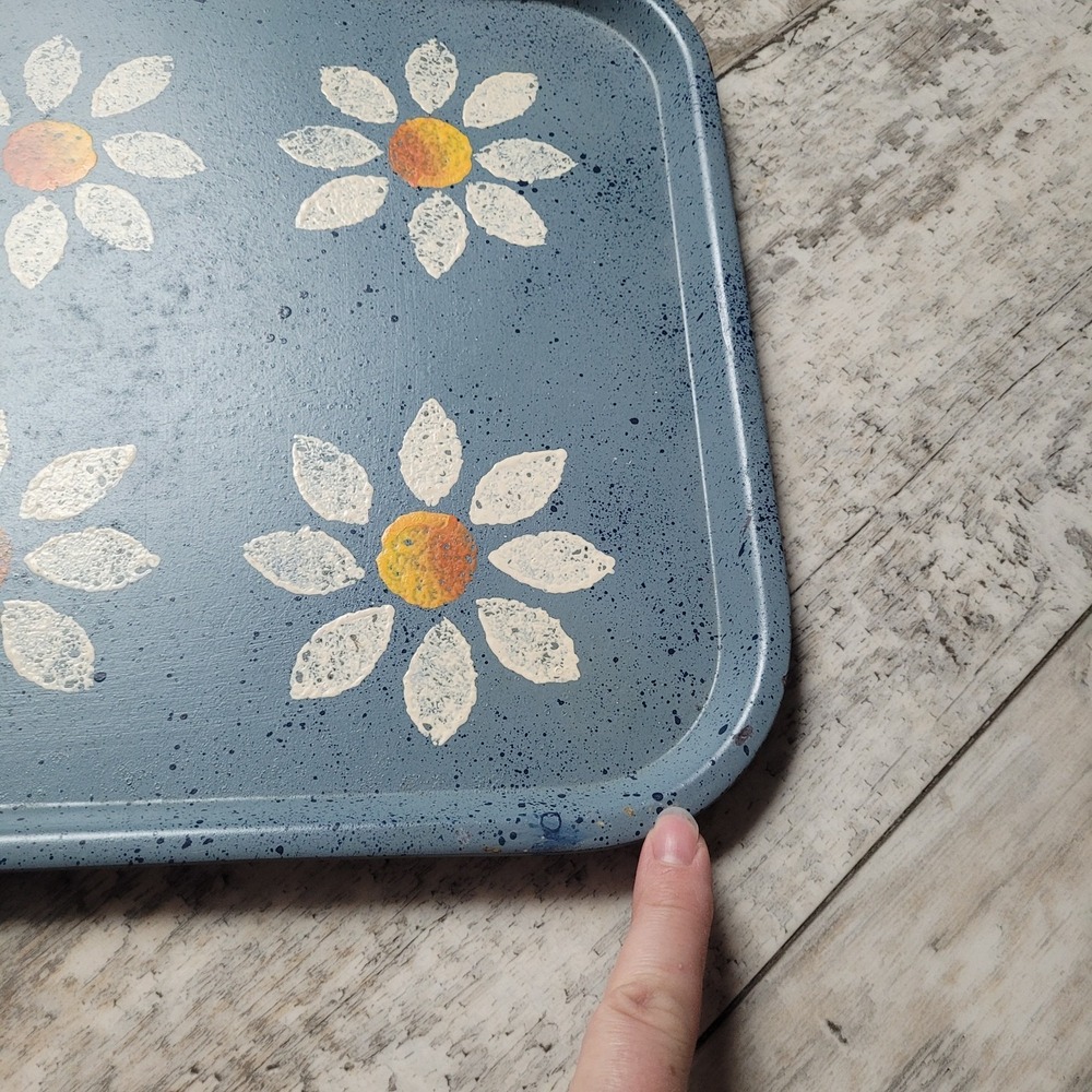 Vintage SiLite Grainware "Ice" Serving Tray Cottagecore Grannycore Farmhouse - Picture 4 of 5